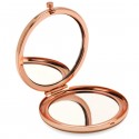 Custom Printed Compact Mirrors - Round Rose Gold