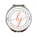 Custom Printed Compact Mirrors - Round Silver