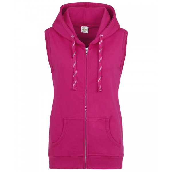 AWDis Just Hoods Women's sleeveless zoodie