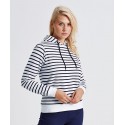 Asquith & Fox Women's Marinière coastal hoodie