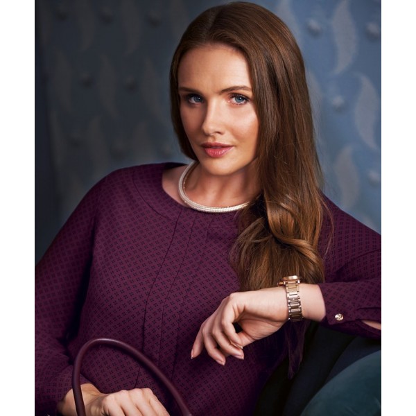 Brook Taverner Women's Roma crêpe de chine long sleeve blouse