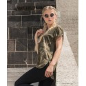 Build Your Brand Women's camo tee