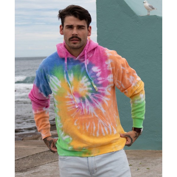 Colortone Rainbow tie-dye hoodie