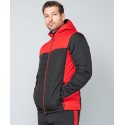 Finden & Hales Hooded contrast padded jacket