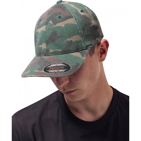 Flexfit by Yupoong Flexfit garment washed camo (6977CA)