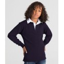 Front Row Kids long sleeve plain rugby shirt