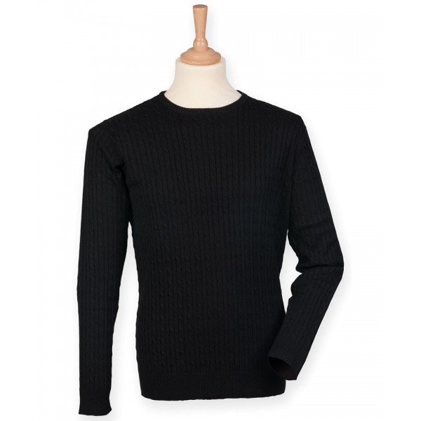 Front Row Cable crew neck jumper