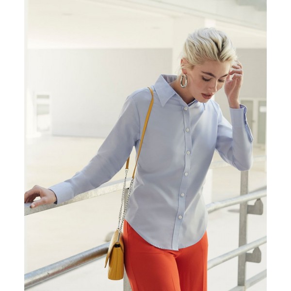Fruit of the Loom Women's Oxford long sleeve shirt