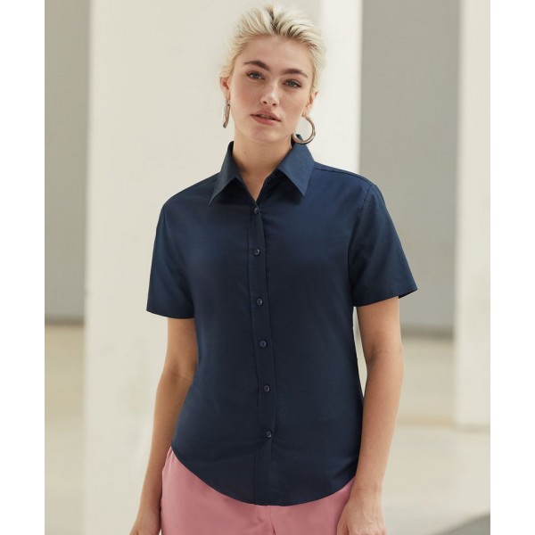 Fruit of the Loom Women's Oxford short sleeve shirt