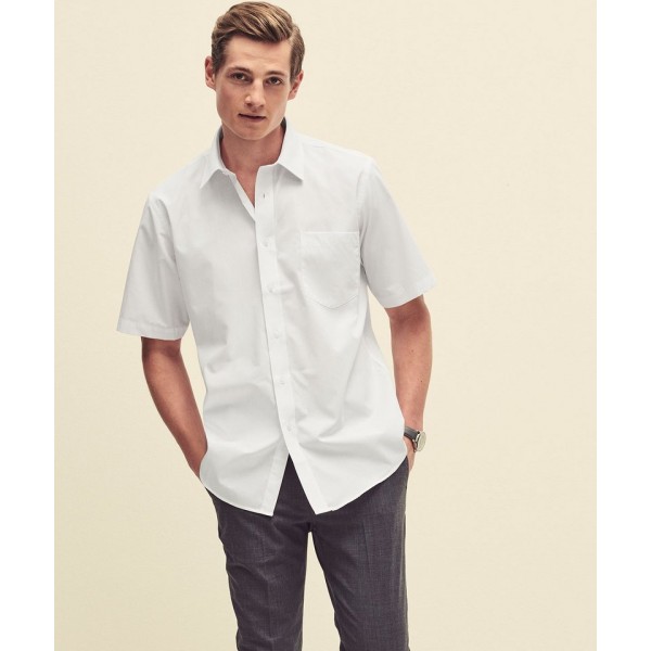 Fruit of the Loom Poplin short sleeve shirt