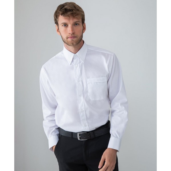 Henbury Long sleeve lightweight Oxford