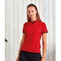 Premier Women's contrast Coolchecker® polo