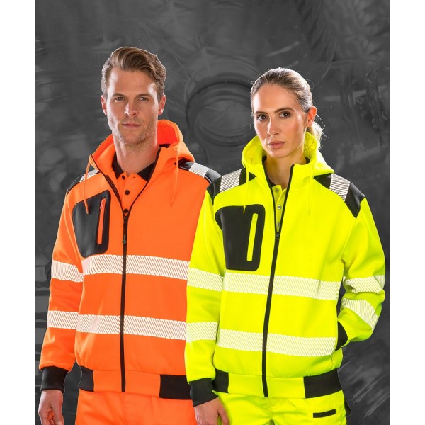 Result Genuine Recycled Recycled robust zipped safety hoodie