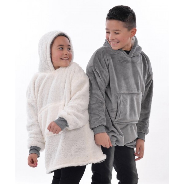 Ribbon The Kids Ribbon oversized cosy reversible sherpa hoodie