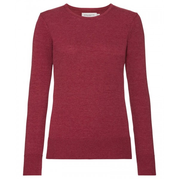 Russell Collection Women's crew neck knitted pullover