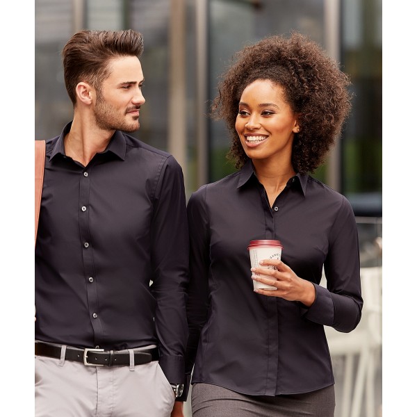 Russell Collection Women's long sleeve ultimate stretch shirt