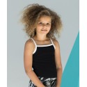 SF Minni Kids feel-good stretch contrast strappy vest