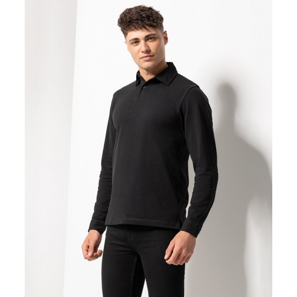 SF Long sleeve stretch polo