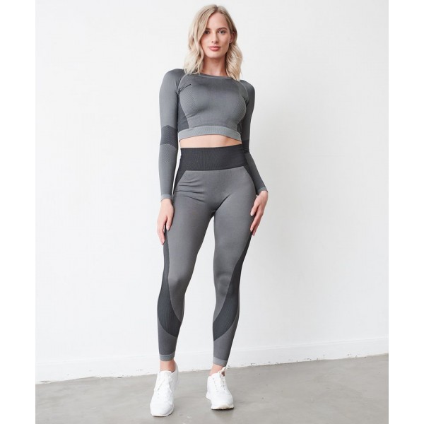 Tombo Women's seamless panelled leggings