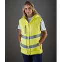 Yoko Hi-vis Kensington hooded gilet (HV007)