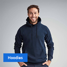 Embroidered and printed workwear hoodies