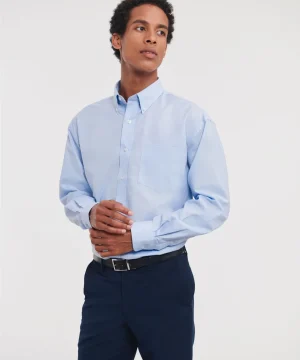 Russell Collection Men's L/Sleeve Oxford Shirt