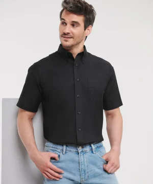 Russell Collection Men's S/Sleeve Oxford Shirt