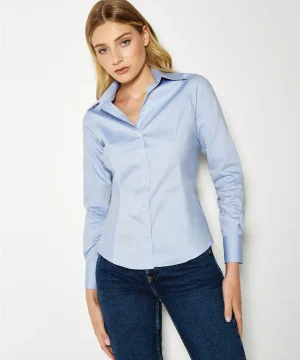 Kustom Kit Tailored L/Sleeve Premium Oxford Shirt