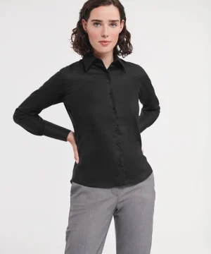 Alternative view of Russell Collection Ladies' L/Sleeve Non-Iron Shirt