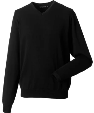 Alternative view of Russell Collection Men's V-Neck Knitted Pullover