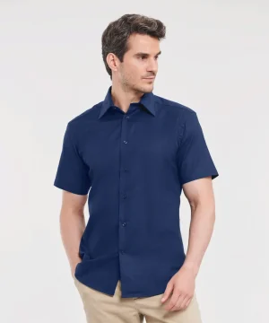 Russell Collection Men's S/Sleeve Oxford Shirt