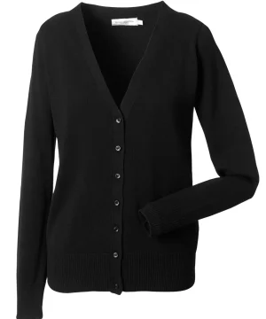 Alternative view of Russell Collection Ladies' V-Neck Knitted Cardigan
