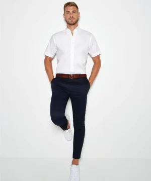 Kustom Kit Tailored S/Sleeve Premium Oxford Shirt