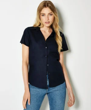 Kustom Kit TailoredS/Sleeve Workwear Oxford Shirt