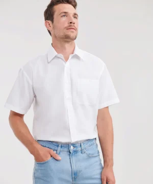 Alternative view of Russell Collection Men's S/Sleeve Polycotton Shirt