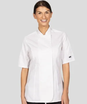 Dennys Ladies' Short Sleeve Fitted Chef's Jkt