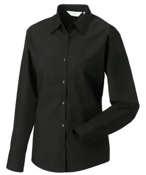 Alternative view of Russell Collection Ladies' L/Sleeve Polycotton Shirt