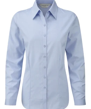 Alternative view of Russell Collection Ladies' L/Sleeve Herringbone Shirt
