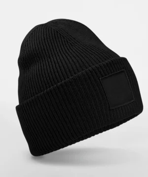 Alternative view of Beechfield Deep Cuffed Tonal Patch Beanie