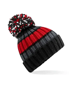Alternative view of Beechfield Hygge Striped Beanie