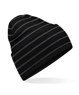 Alternative view of Beechfield Original Deep Cuffed Striped Beanie