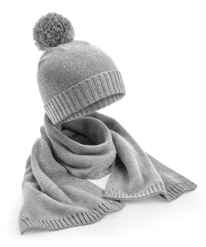 Alternative view of Beechfield Knitted Scarf & Beanie Gift Set