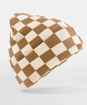 Alternative view of Beechfield Checkerboard Beanie