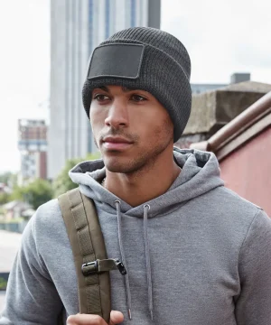 Beechfield Removable Patch Thinsuate Beanie