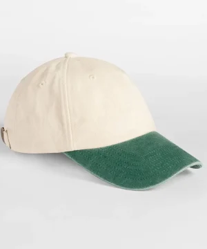 Alternative view of Beechfield Contrast Peak Low Profile Vintage Cap