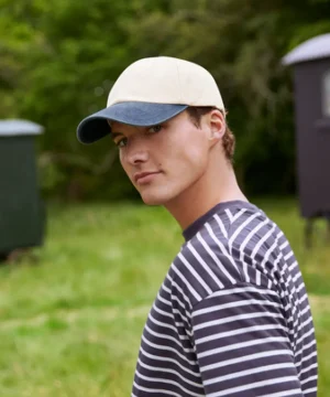 Beechfield Contrast Peak Low Profile Vintage Cap