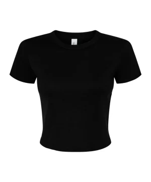 Alternative view of Bella Women's Micro Rib Baby Tee