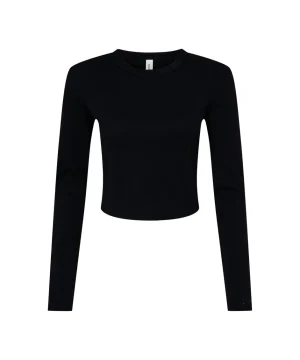 Alternative view of Bella Women's Micro Rib Long Sleeve Tee
