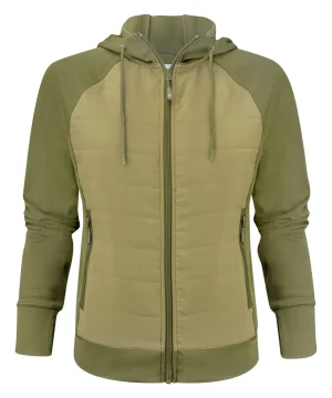James Harvest Ladies Keyport Full Zip Hooded Hybrid Ja