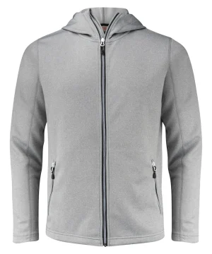 Printer Red Layback Full Zip Hoodie
